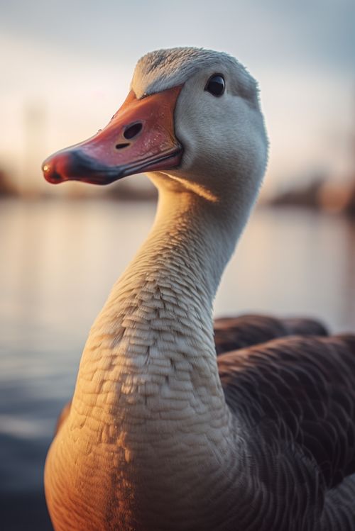 夕照歸羽 落日黃昏下的家禽養殖與攝影之美